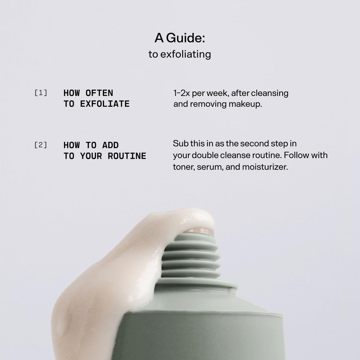 Versed Day Maker dispensed on fingertip demonstrating creamy consistency and smooth glide