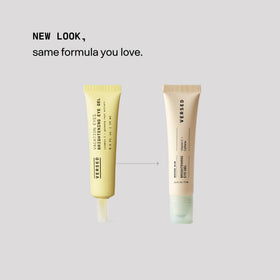Versed gel texture on fingertip demonstrating lightweight, non-sticky hydration benefit