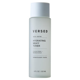 Versed front bottle showing product design and clarity for shelf appeal