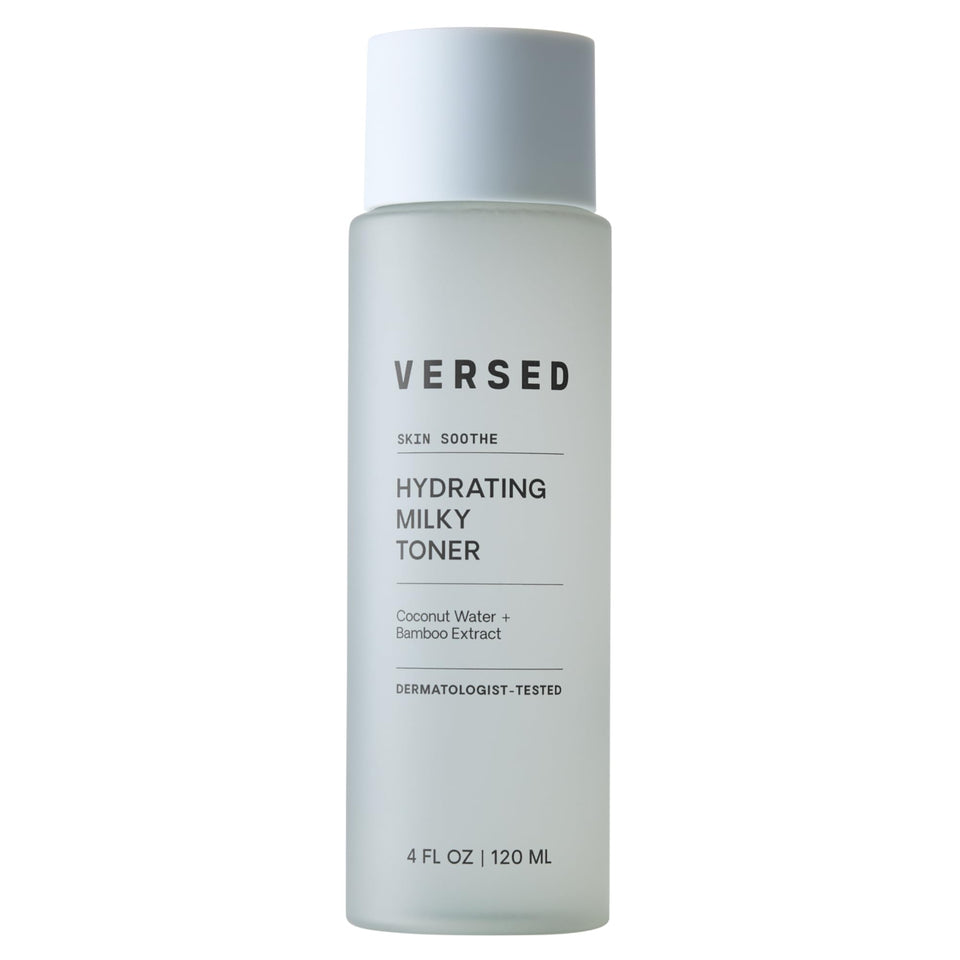 Versed front bottle showing product design and clarity for shelf appeal