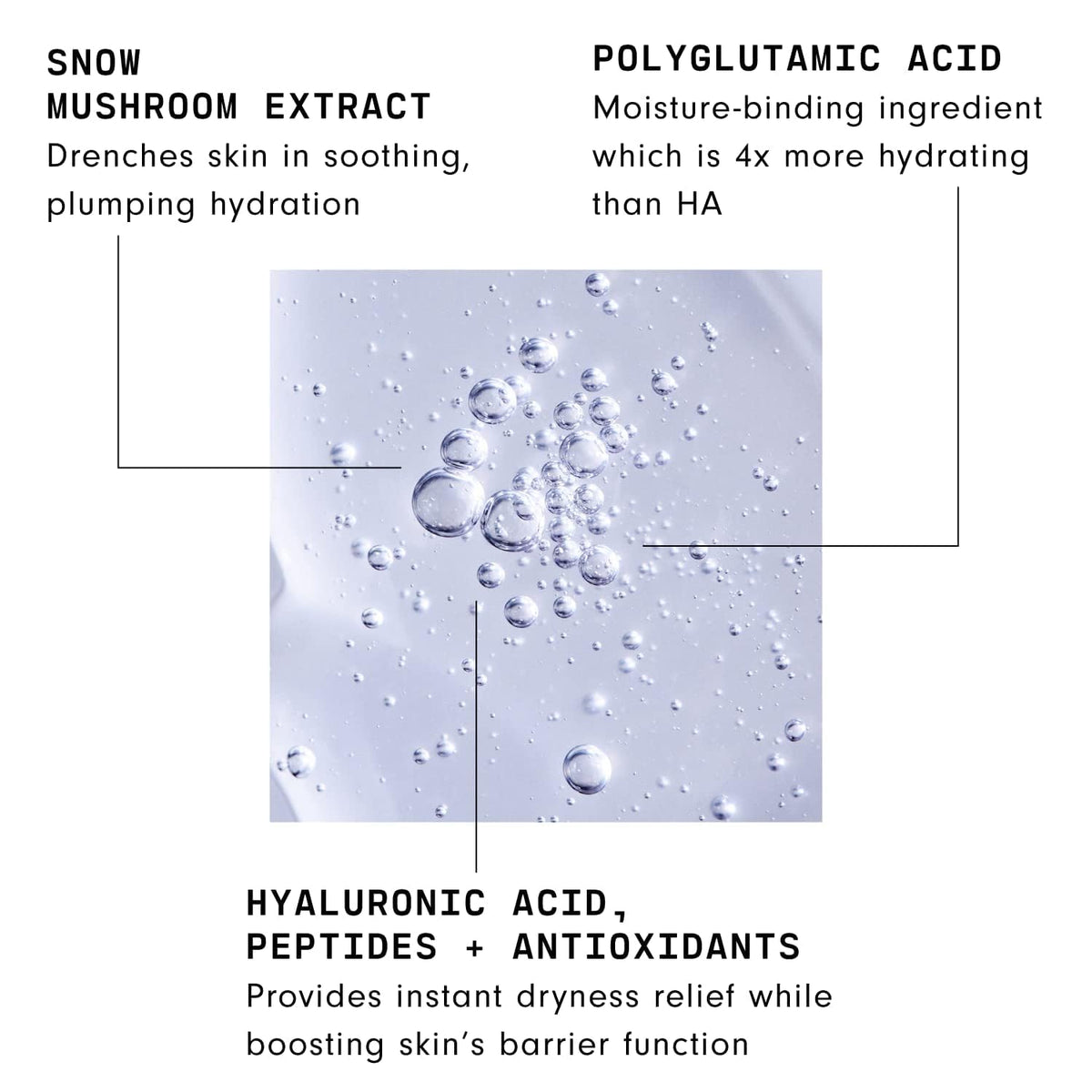 Versed Moisture Maker dropper releasing serum highlighting lightweight, non-sticky hydration
