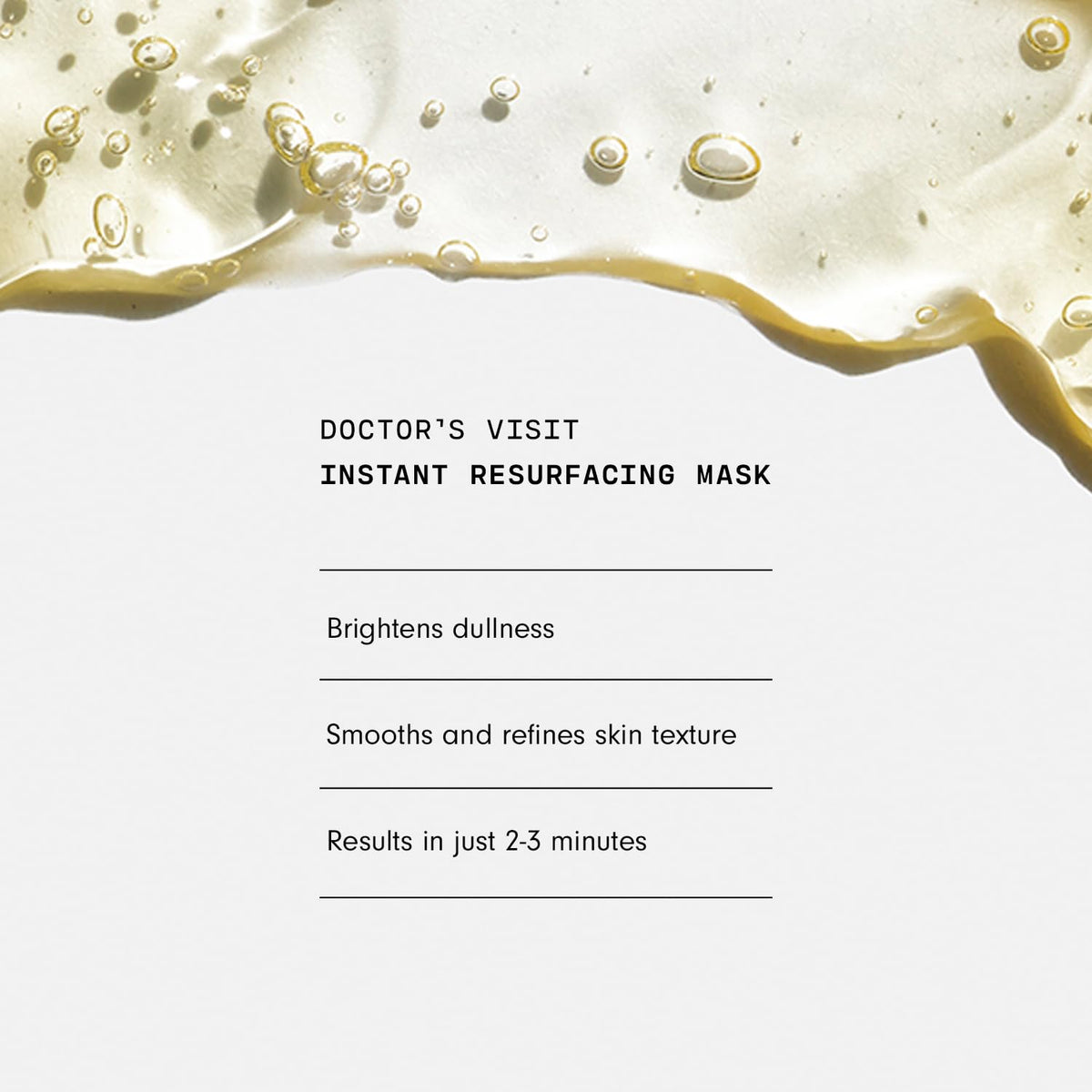 Versed rinse off demonstration showing gentle removal for instant glow