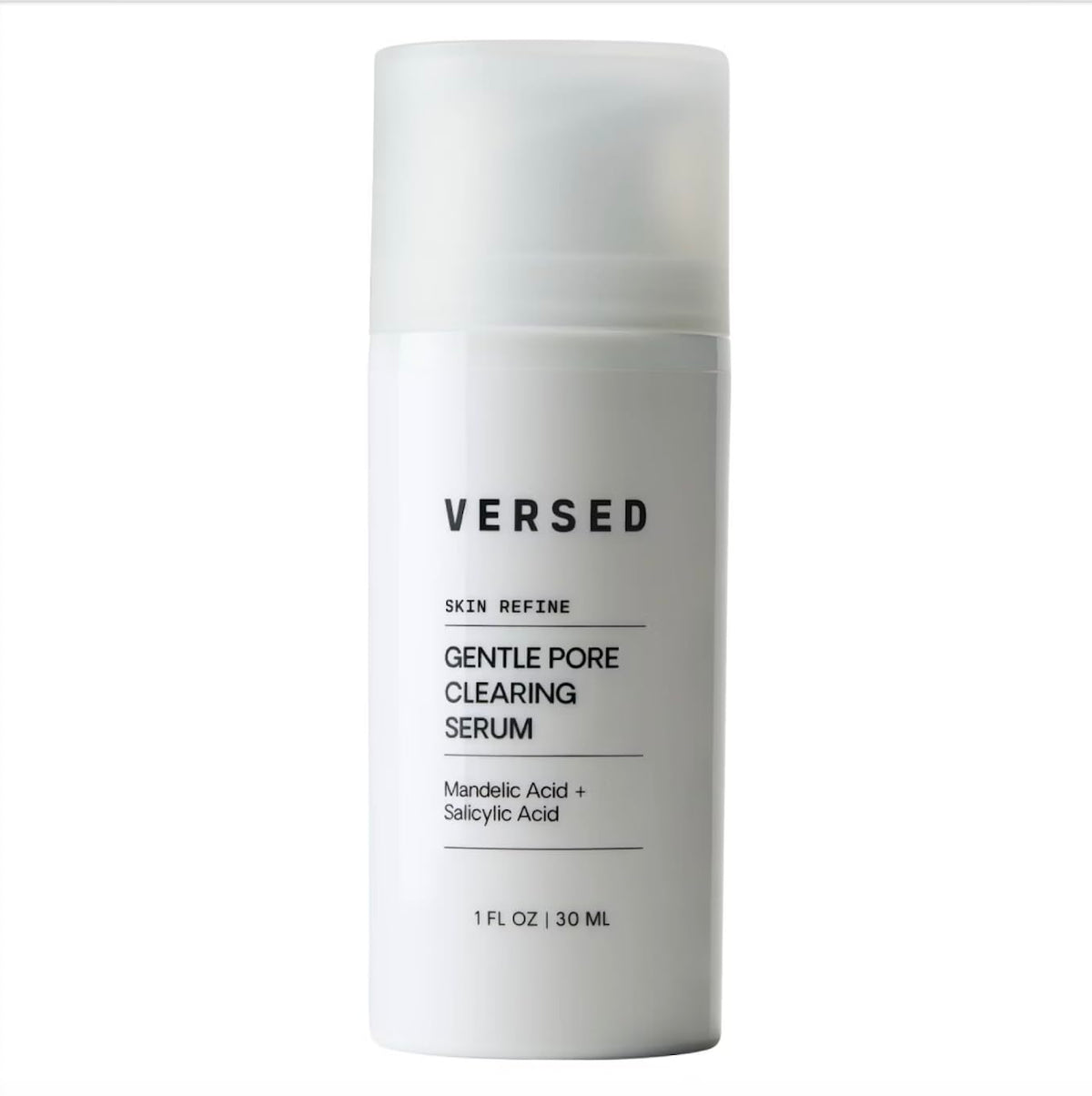Versed front packaging showing bottle and label, clear product identity and benefits