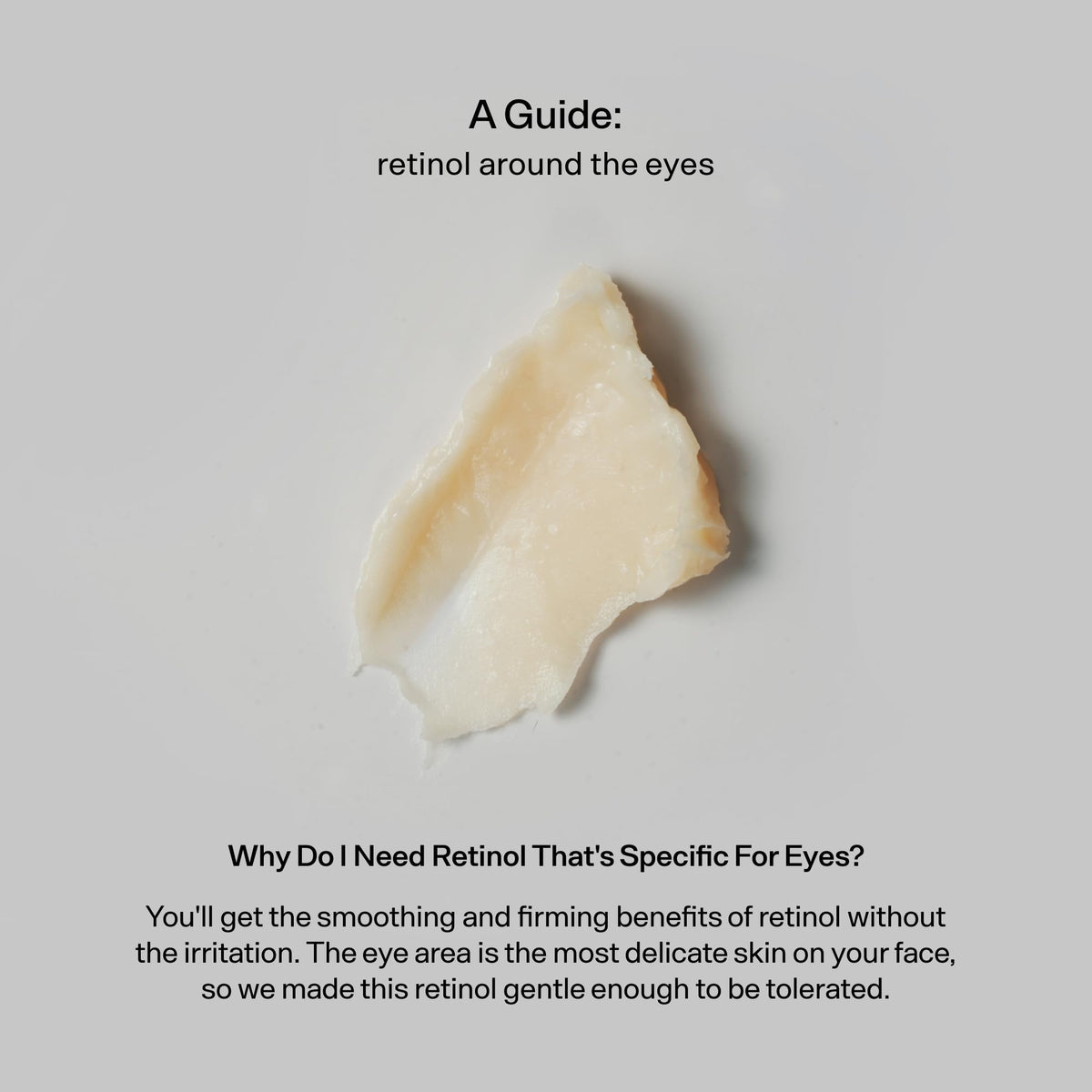 Closeup of Versed ingredient label showing encapsulated retinoid and clean formulation