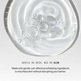 Versed serum texture drop on hand highlighting lightweight feel and spreadability