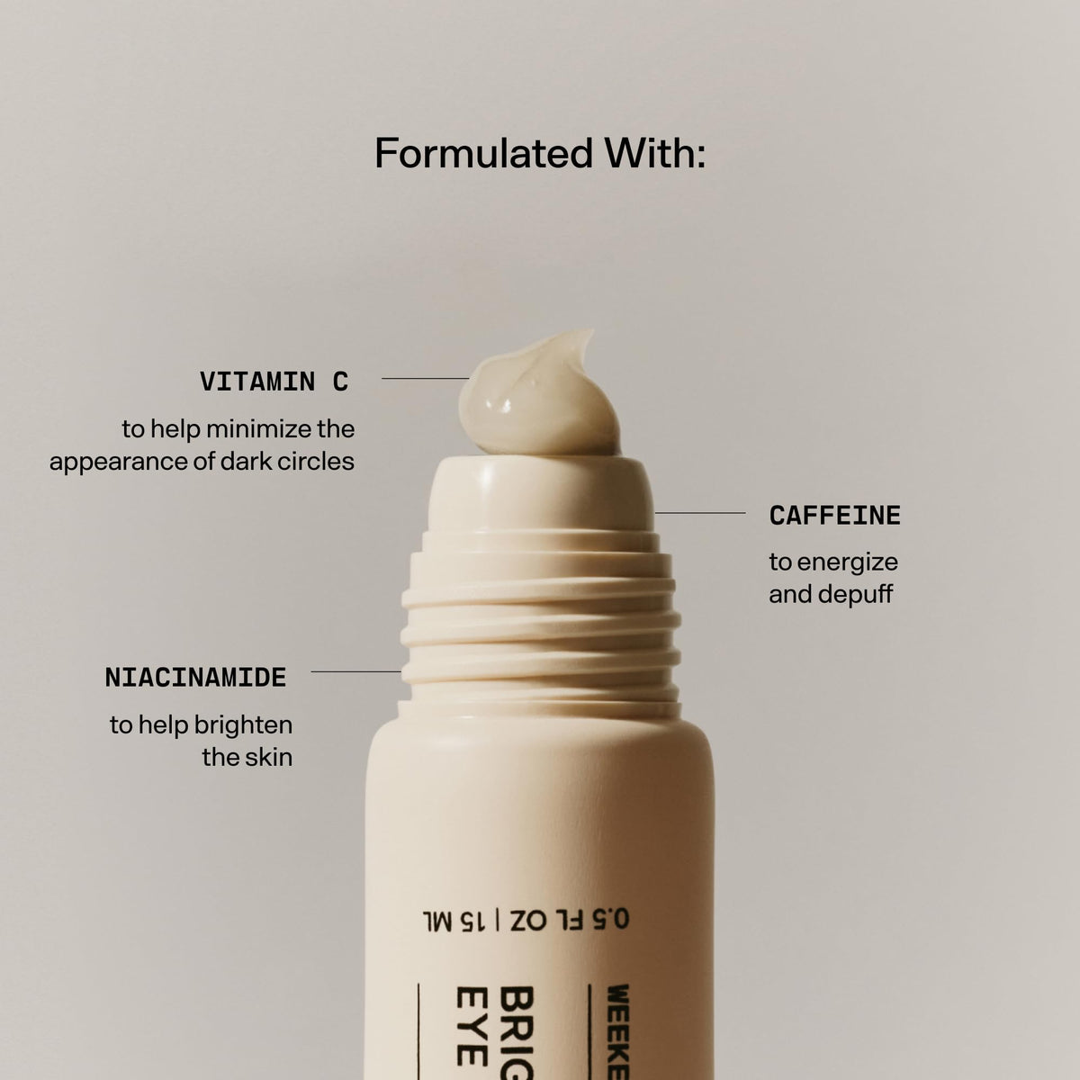 Versed under-eye gel applied by model in morning routine delivering refreshed look