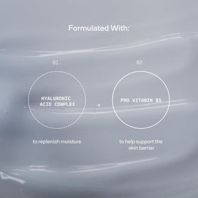 Versed Water Rush gel texture on fingertip showing lightweight hydration