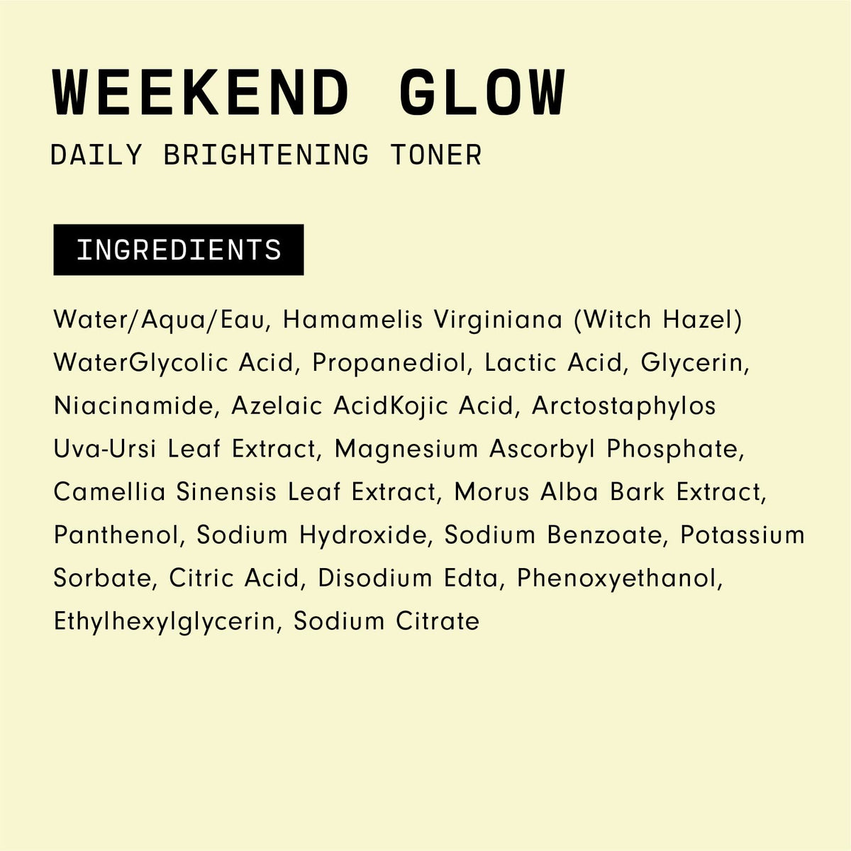 Versed Weekend Glow on bathroom shelf with skincare routine context showing daily use benefit