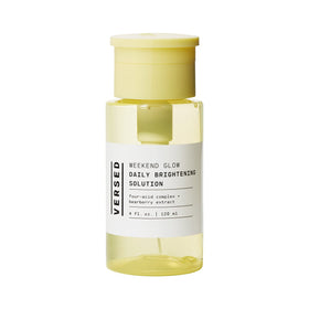 Versed Weekend Glow front bottle showing clean packaging and product size benefit