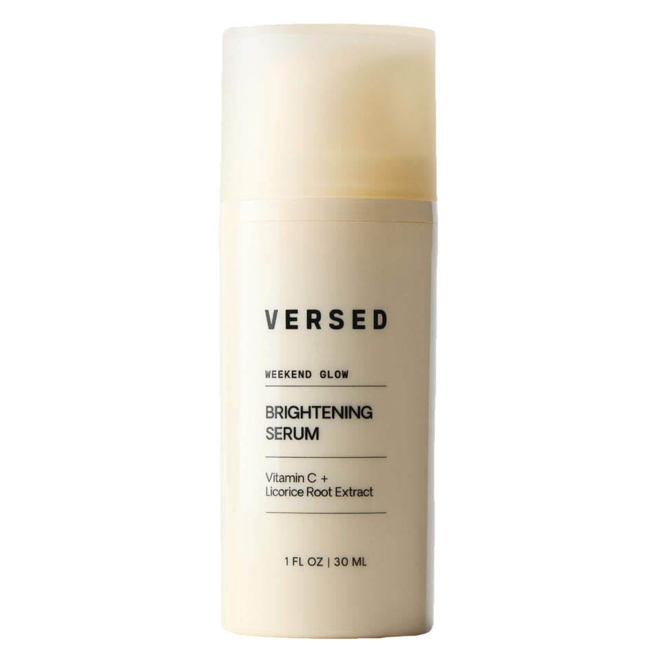 Versed Weekend Glow front packaging showing bottle and label for easy identification