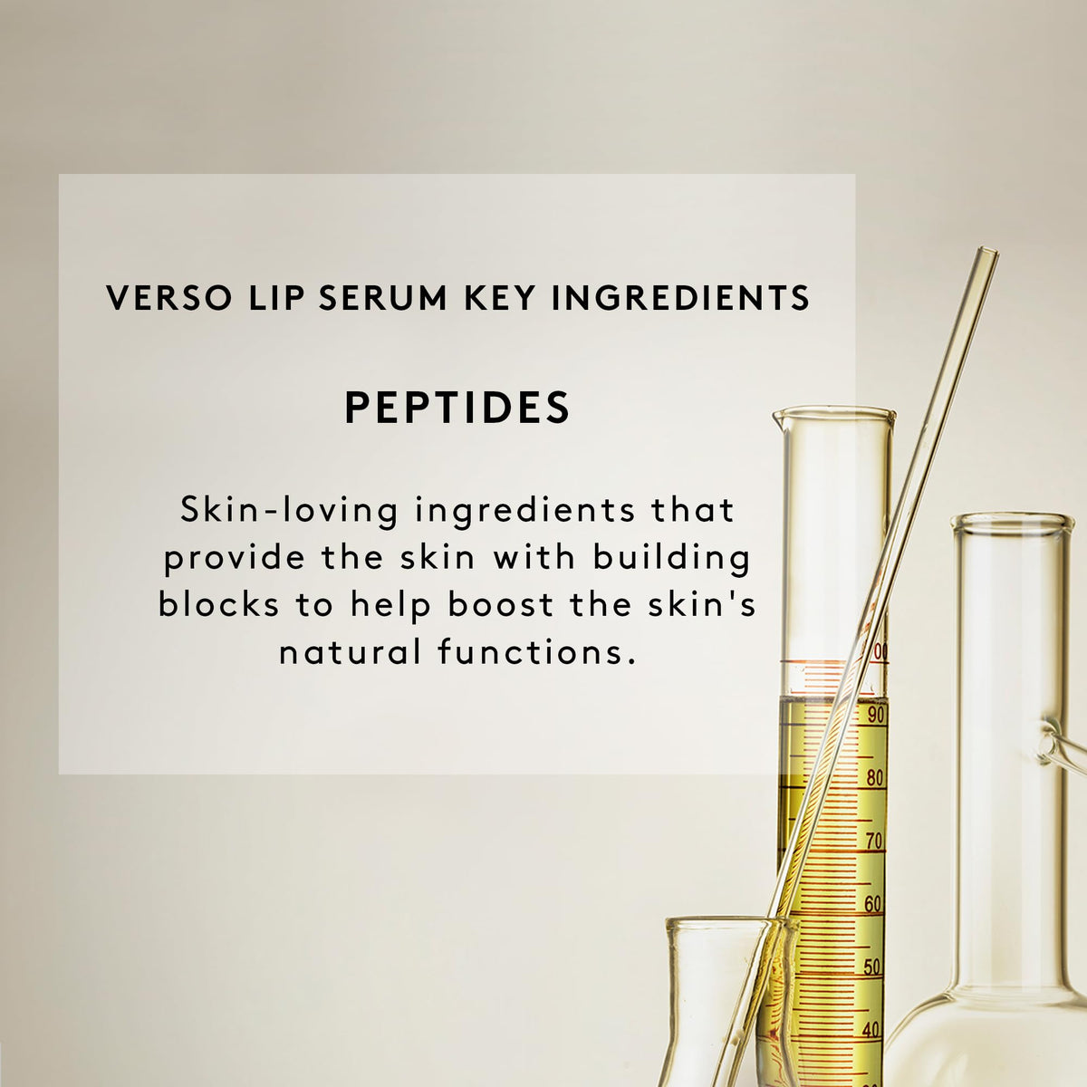Verso Lip Serum before and after mock display illustrating smoother, plumper lip appearance