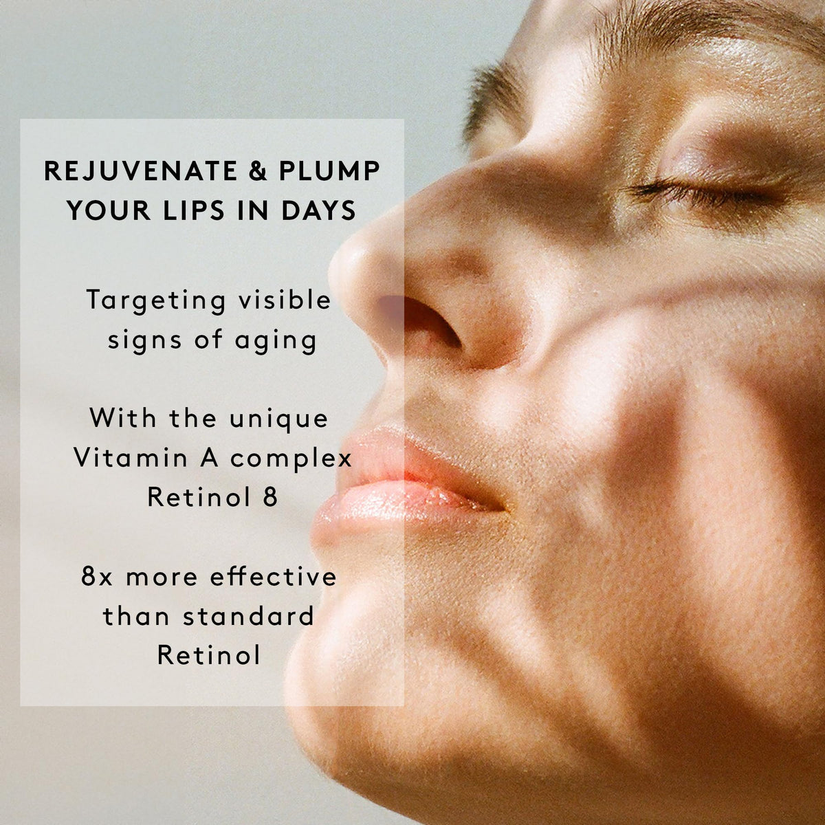 Verso Lip Serum dropper applicator dispensing precise dose for targeted lip treatment