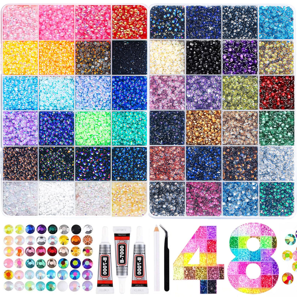 Vertdens front packaging showing organized 48-compartment storage and colors