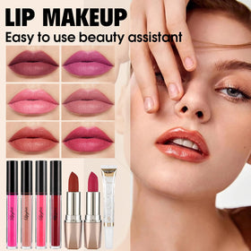 VESPRO model applying eyeshadow showing kit’s convenience and quick results