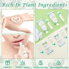 VESPRO lip balm tube detail highlighting compact design and easy application