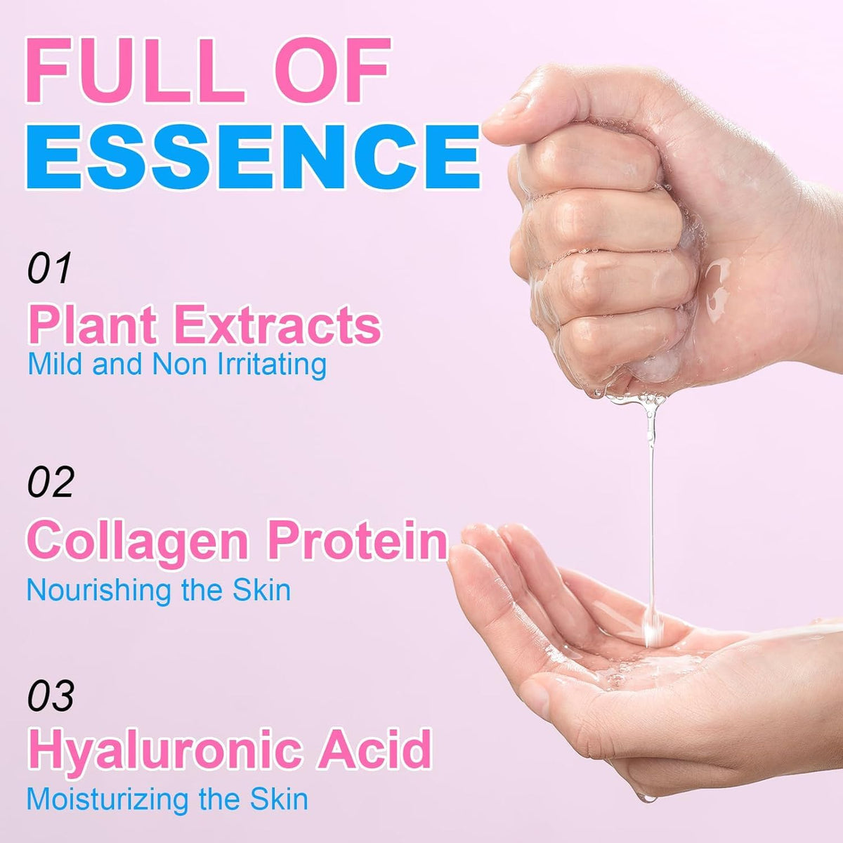 VESPRO mask soaked texture and serum, illustrates hydrating formula