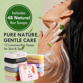 VESPRO array of twelve scented bars displaying variety benefit