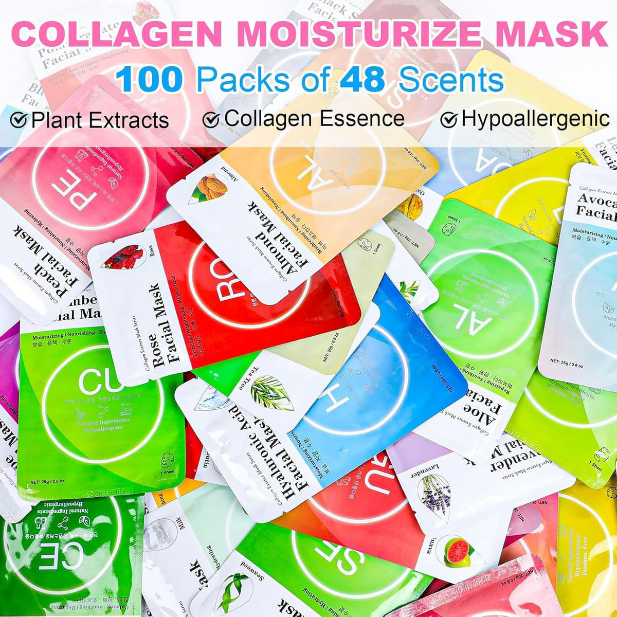 VESPRO single sheet close-up with essence, highlights easy application