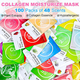 VESPRO single sheet close-up with essence, highlights easy application
