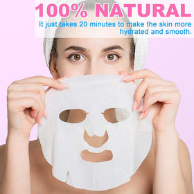 VESPRO mask held in hand for scale, demonstrates compact single-use size