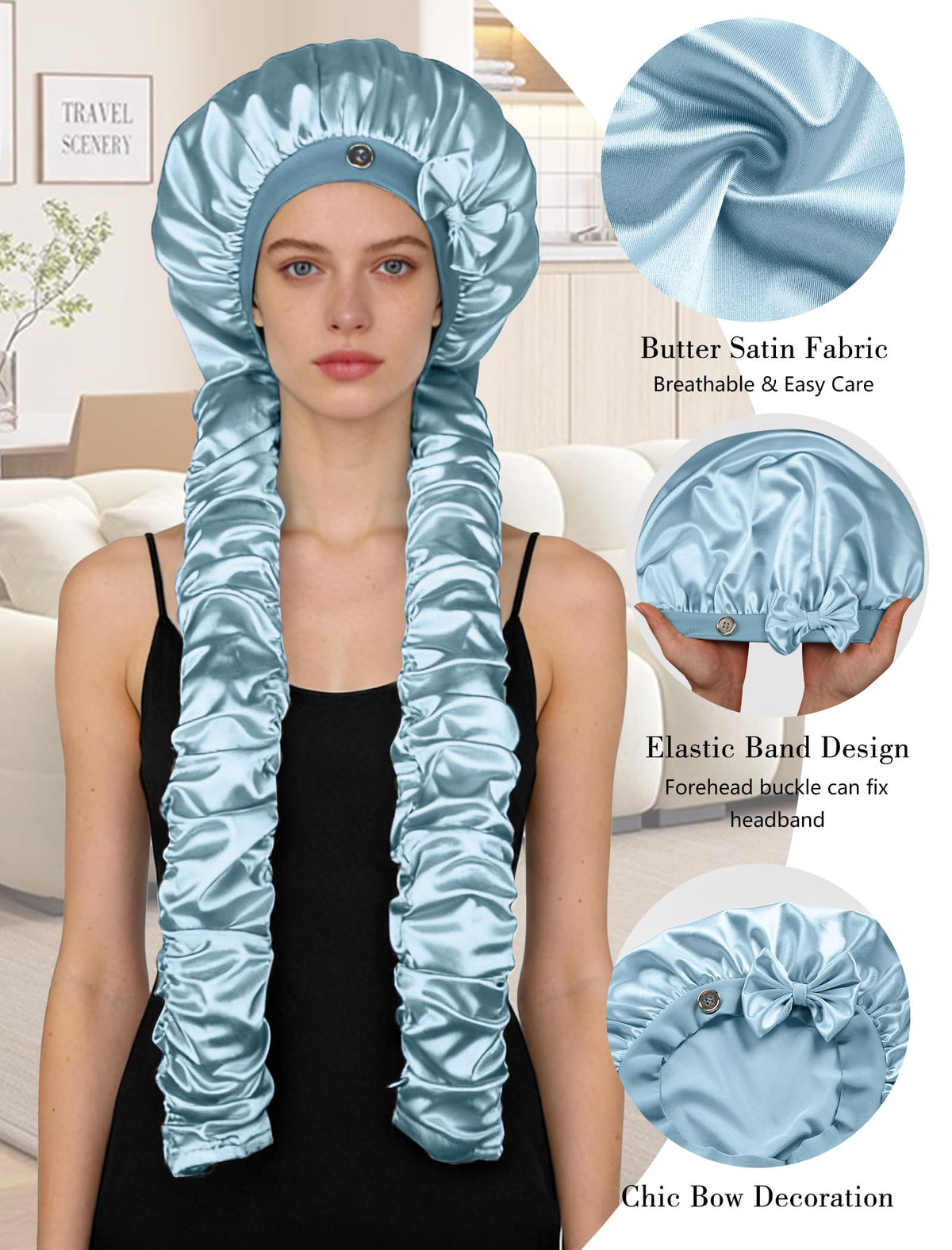 vettres ruched curling ribbons close detail for heatless wave styling