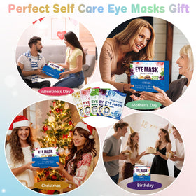 Vetuslumen lifestyle scene of relaxed user with patches on conveying calming self-care