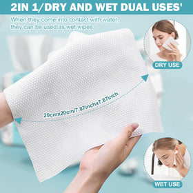 VETYUND towel being used for gentle baby face cleaning