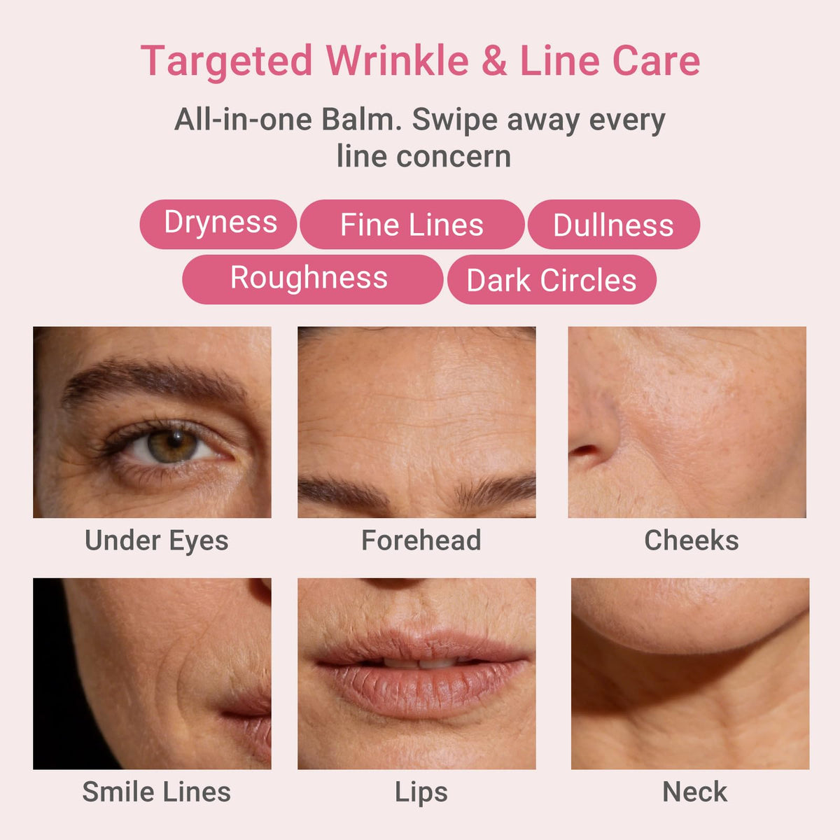 Vevivia applying stick under-eye to reduce hollows and brighten area