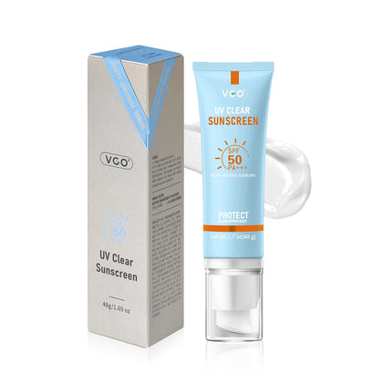 VGO front packaging showing SPF 50 protection and travel-friendly bottle