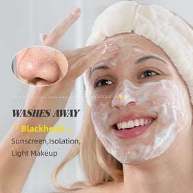 VGO gray mud texture close-up showing pore-targeting cleansing power