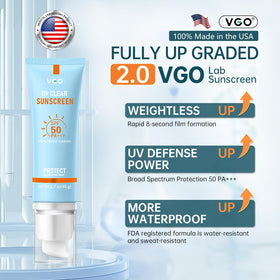 VGO texture close-up highlighting lightweight, fast-absorbing mineral cream