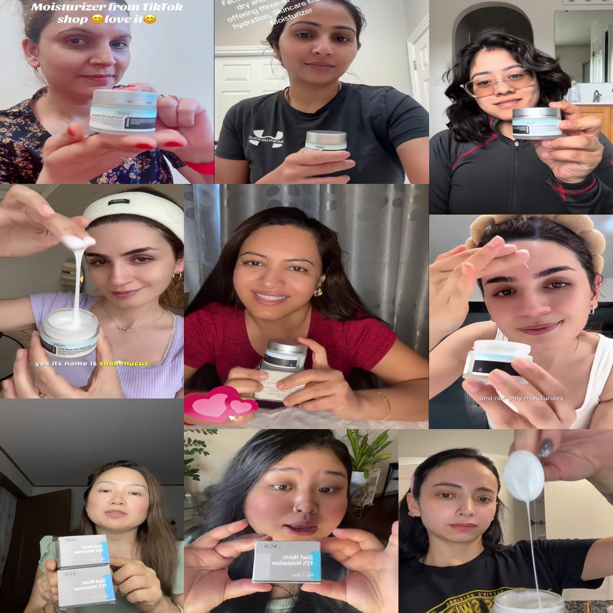 VGO open tube revealing creamy contents and concentrated snail mucin benefit