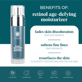 VI DERM pump dispensing moisturizer for precise, mess-free application
