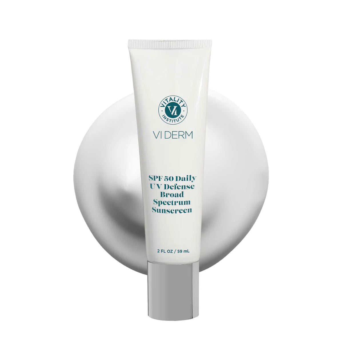 VI DERM front packaging showing SPF 50 and compact protector