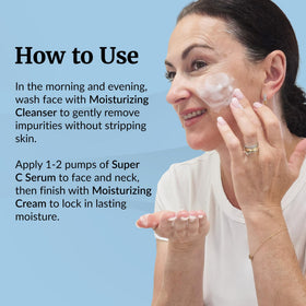 Vibriance Moisturizing Cleanser sudsy texture cleansing gently and hydrating