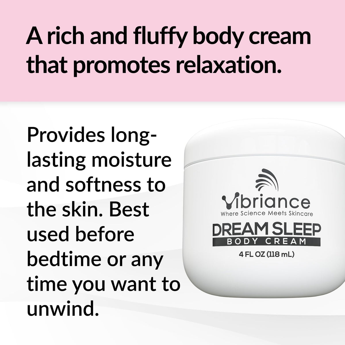 Vibriance cream fluffy texture close-up showing lightweight, nourishing feel