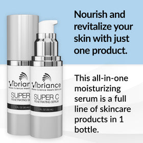 Vibriance dropper close-up displaying serum clarity and easy precise dosing