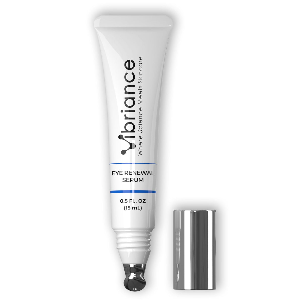 Vibriance front packaging showing eye serum tube and benefits