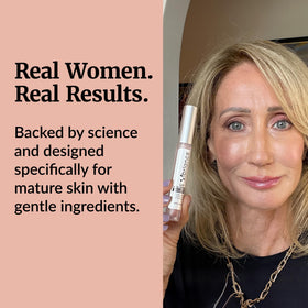 Vibriance on vanity with botanicals, promotes daily skincare ritual benefit