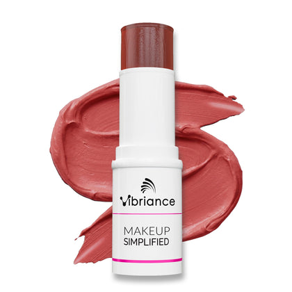 Vibriance front packaging showing stick and shade, highlights quick application benefit