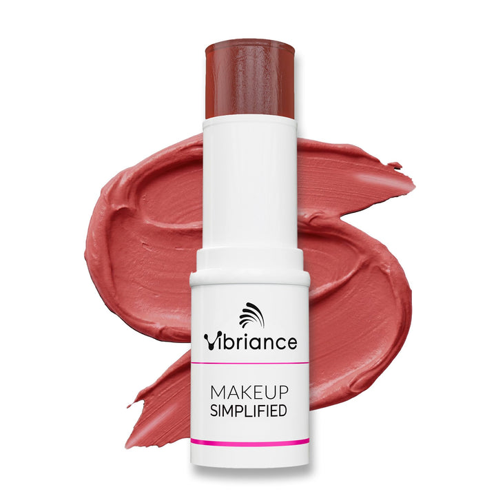 Vibriance front packaging showing stick and shade, highlights quick application benefit
