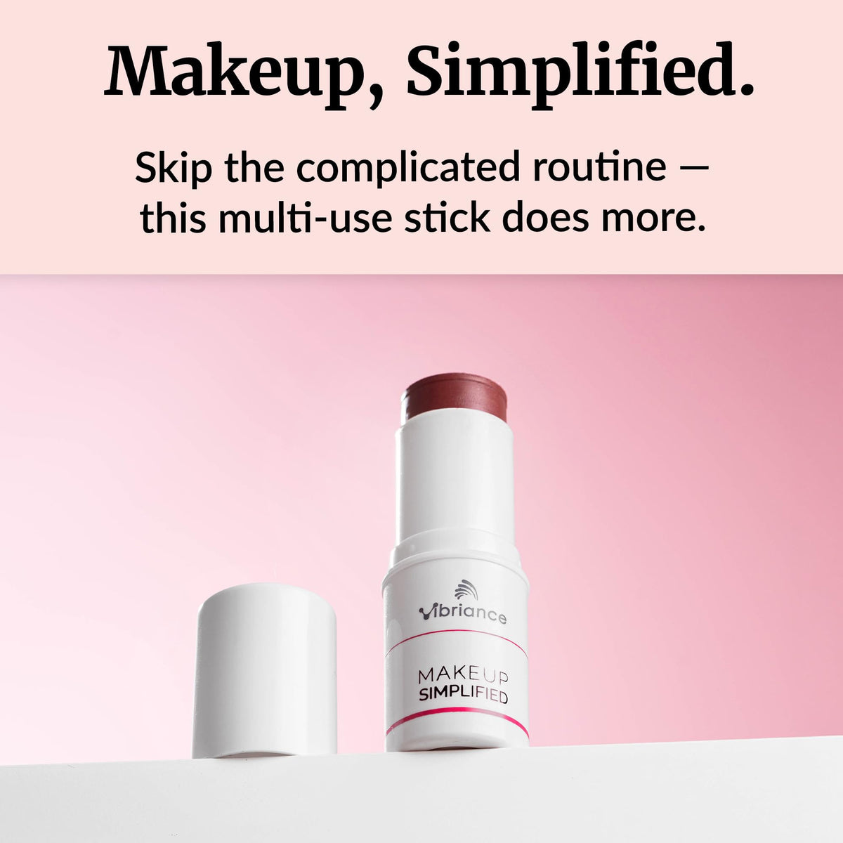 Vibriance lip swatch on arm showing buildable color and natural tint benefit