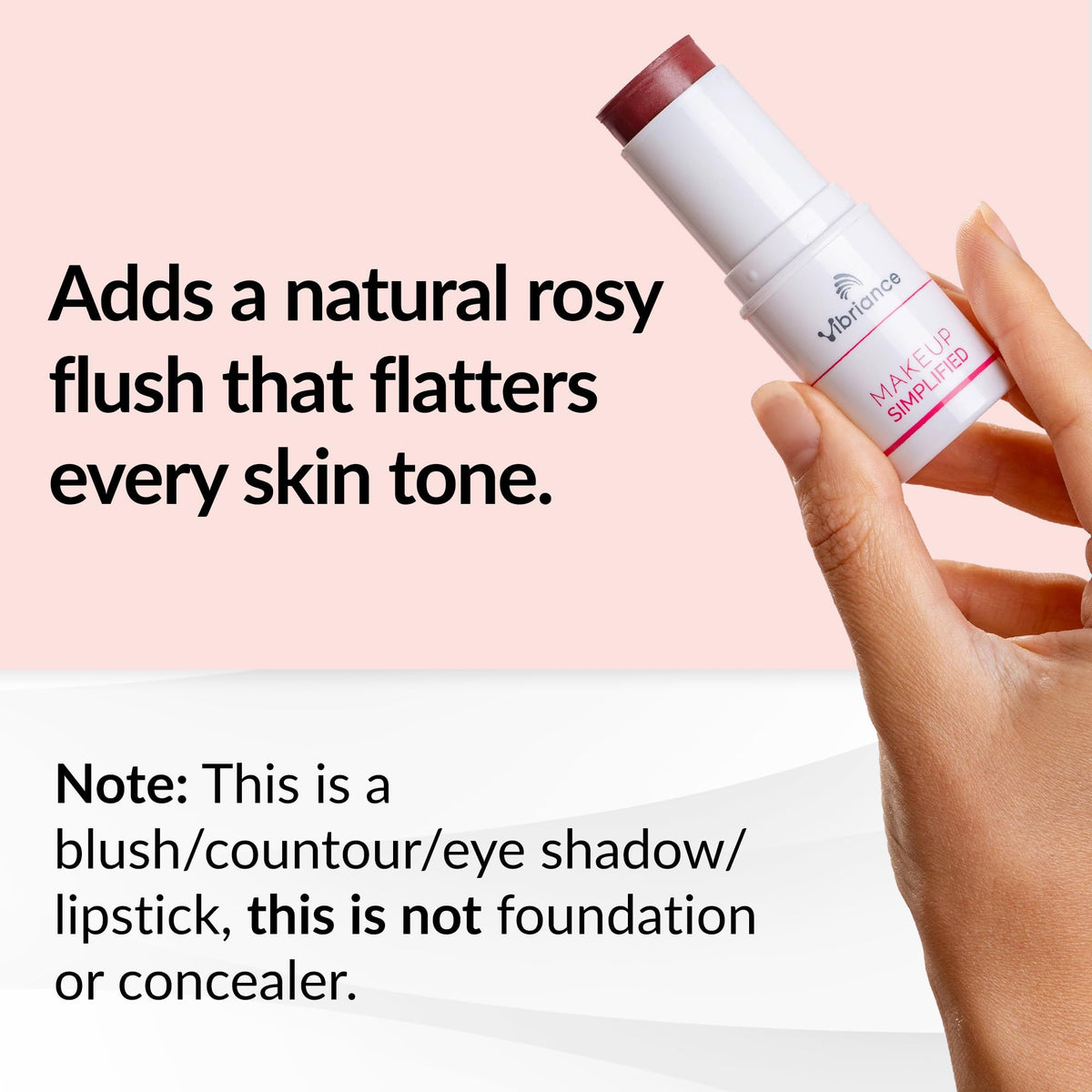 Vibriance texture close-up demonstrating creamy melt-in formula for smooth blending