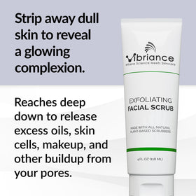 Vibriance jar open revealing creamy scrub texture and hydration