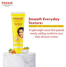 Vicco cream applied on hand demonstrating quick absorption benefit
