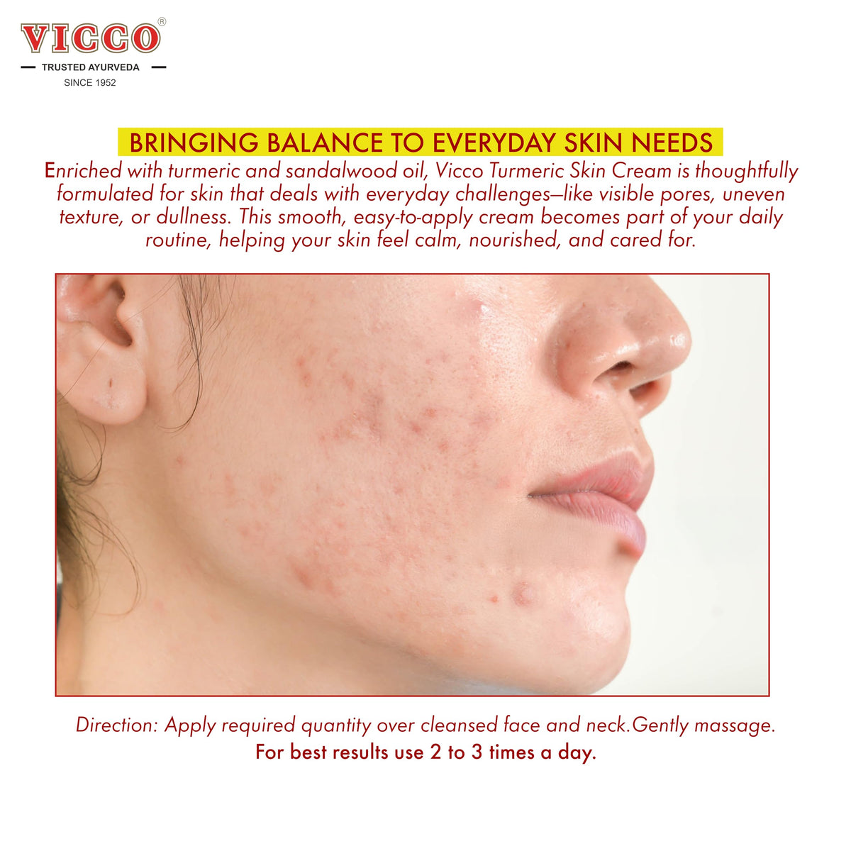 Vicco label and ingredients detail, clear Ayurvedic ingredient information benefit