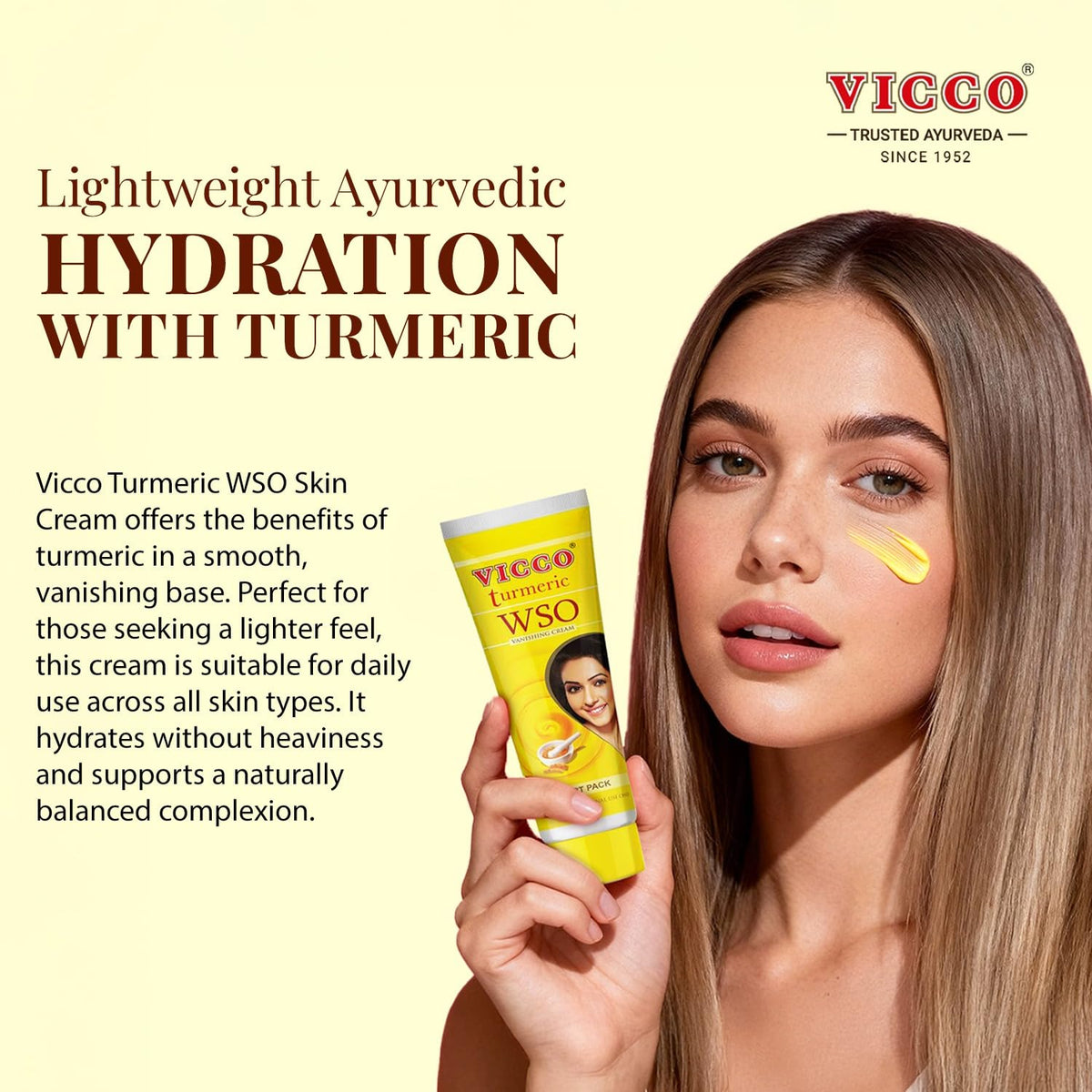 Vicco three tubes next to passport showing travel-ready convenience benefit