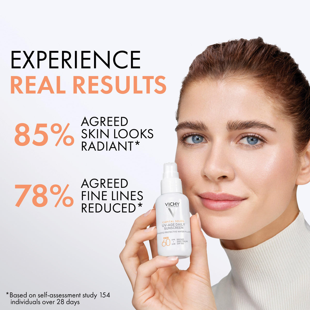 Vichy close-up texture of lightweight lotion showing quick absorption benefit
