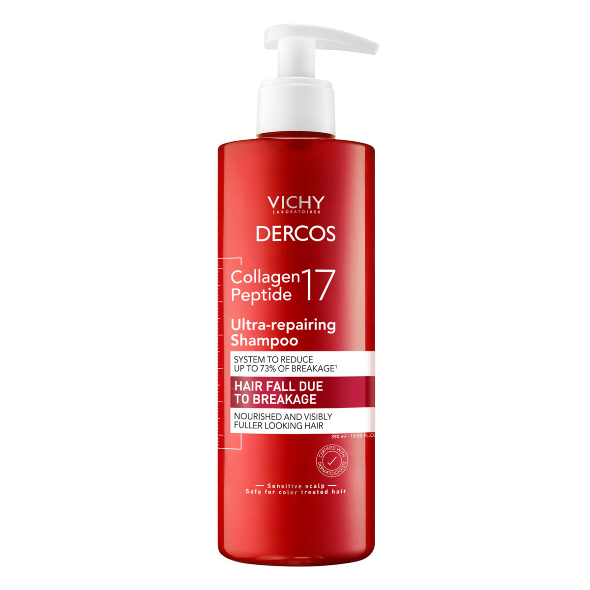 VICHY front packaging showing product and benefits for stronger hair