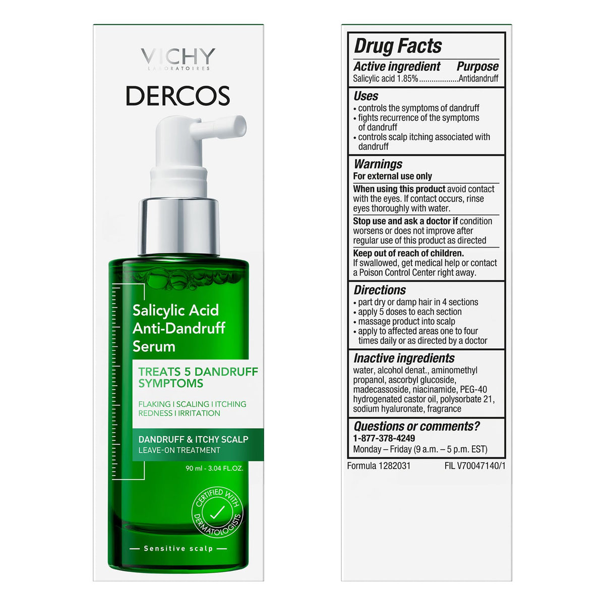 Vichy Dercos on bathroom shelf in lifestyle scene suggesting daily routine integration